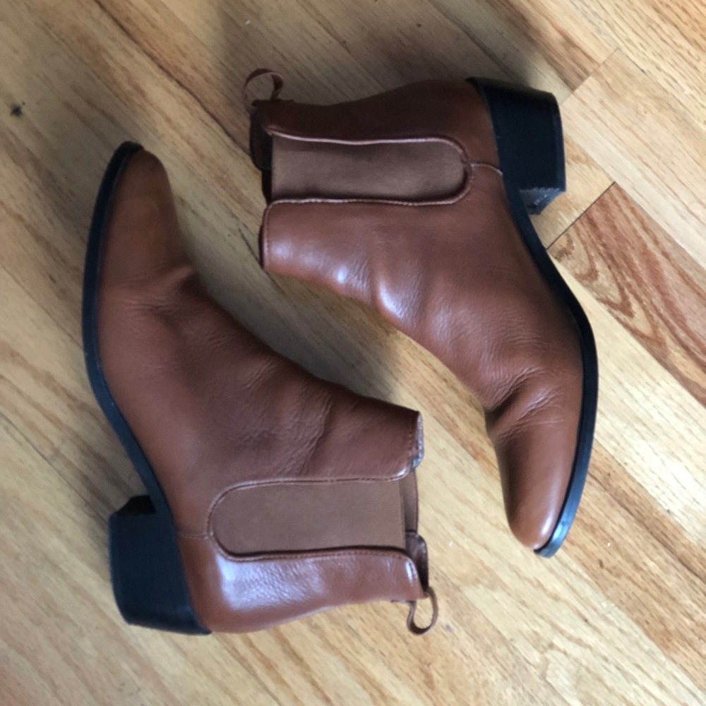 Seychelles Rehearsal brown leather chelsea boots